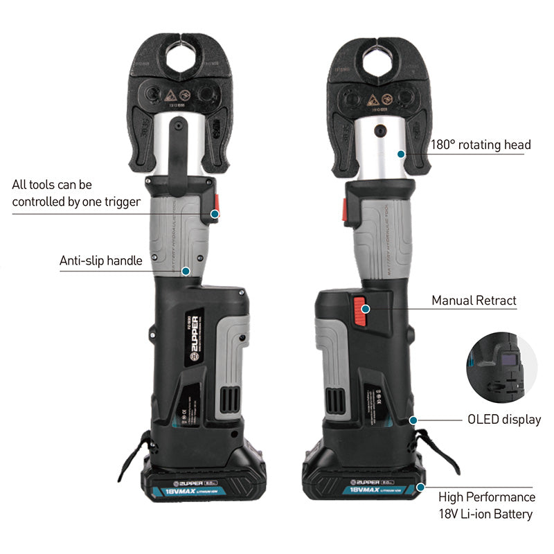 TTUK-PZ-1930 - BATTERY POWERED PRESS TOOL - Precise Pressing with lighter body